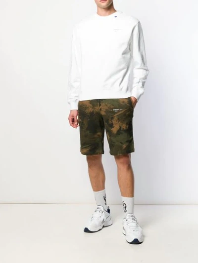 Shop Off-white Diagonal Sweatshirt In White