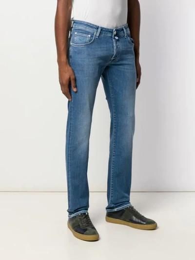 Shop Jacob Cohen Low Rise Skinny Jeans In Blue