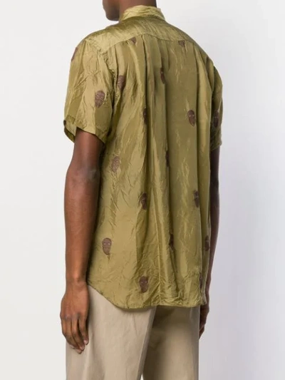 Comme Des Garçons Shirt Mask Print Shirt In Green