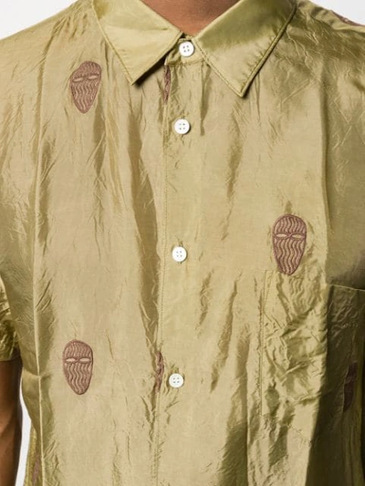 Comme Des Garçons Shirt Mask Print Shirt In Green