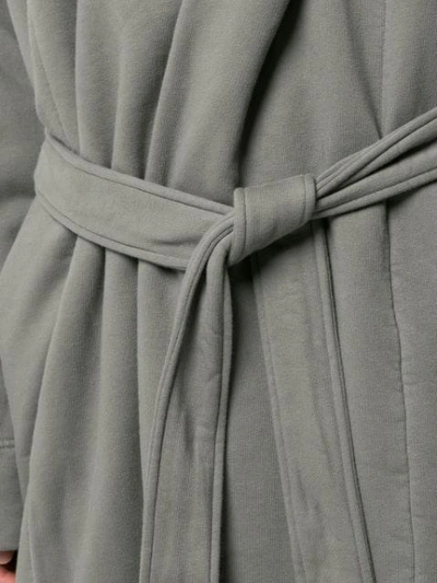 Shop Rick Owens Drkshdw Single Breasted Coat In Grey