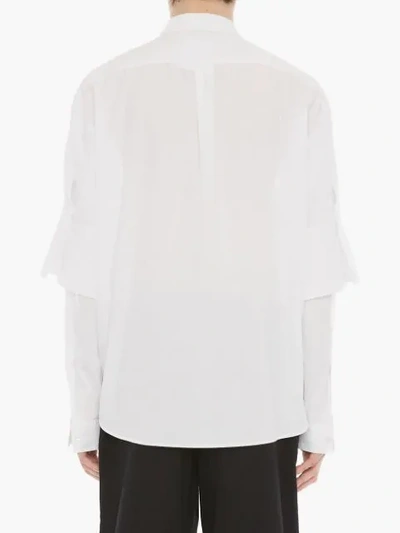 Shop Jw Anderson Layered Sleeves Shirt In White