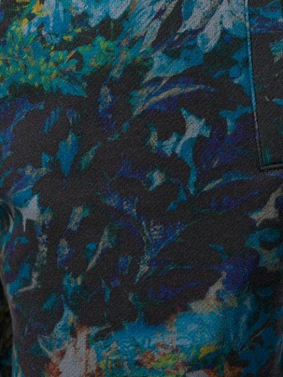 Shop Etro Floral-print Sweatpants In Blue