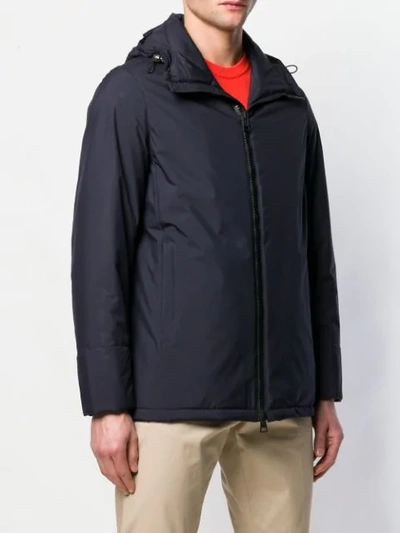 Dell'oglio Padded Rain Jacket In Blue