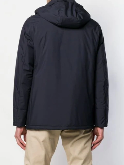 Dell'oglio Padded Rain Jacket In Blue
