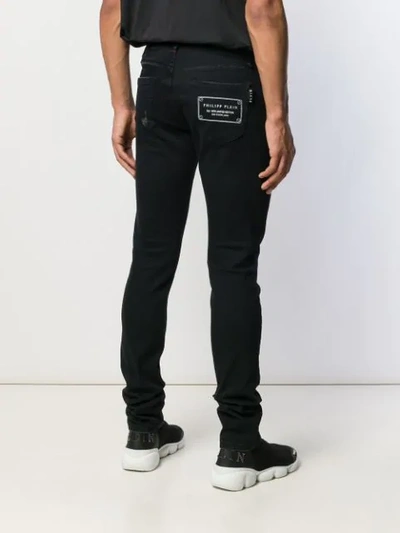 Shop Philipp Plein Slim Fit Jeans - Black