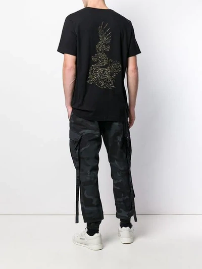 Shop Maharishi Dragon T-shirt In Black