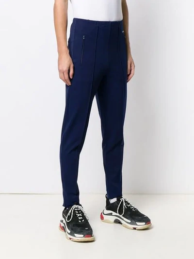 Shop Balenciaga Tracksuit Pants In Blue