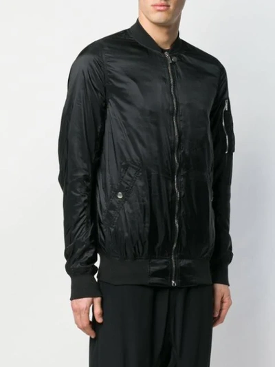 Shop Rick Owens Drkshdw Klassische Bomberjacke In 09 Black