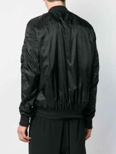 Shop Rick Owens Drkshdw Klassische Bomberjacke In 09 Black