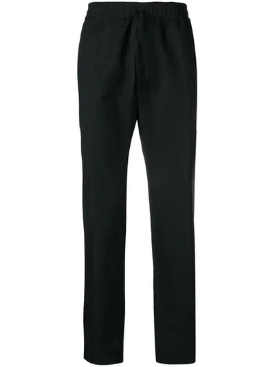 VERSACE STRAIGHT-LEG TROUSERS - 黑色