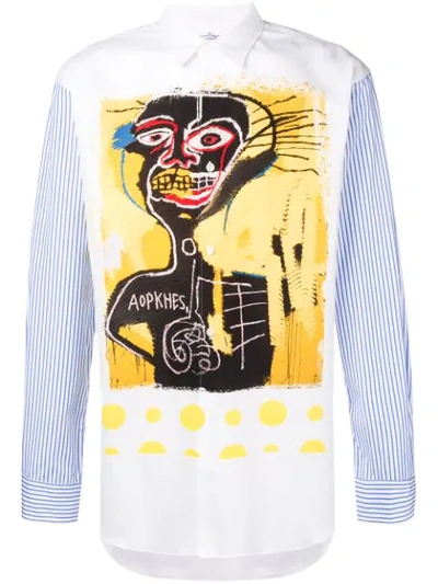 Shop Comme Des Garçons X Jean-michel Basquiat Printed Shirt In White