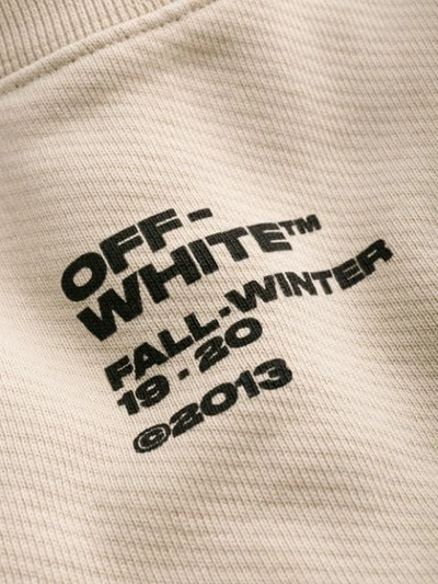 Shop Off-white Bat Print Sweatshirt In Neutrals