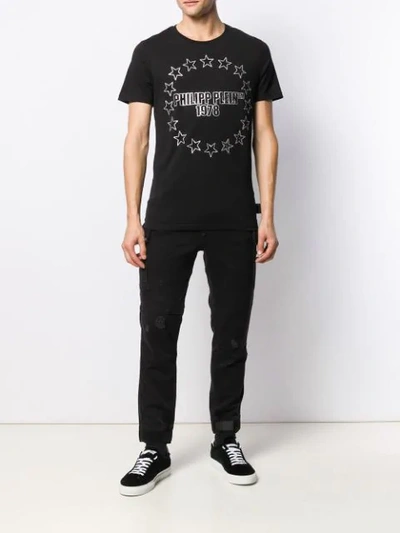 PHILIPP PLEIN SLIM SHADY修身长裤 - 黑色