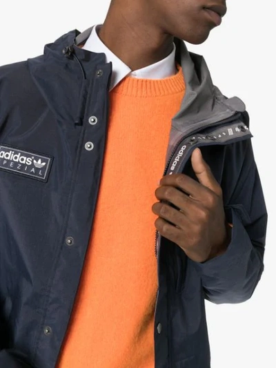 Adidas Originals Adidas Anyon Spezial Hooded Parka Jacket In Blue | ModeSens