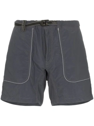 Shop And Wander Belted Waist Cargo Shorts In Grey