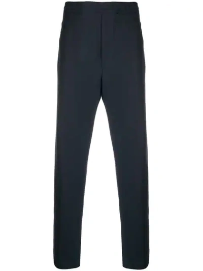 Shop Mauro Grifoni Elasticated Waist Track Trousers In Blue