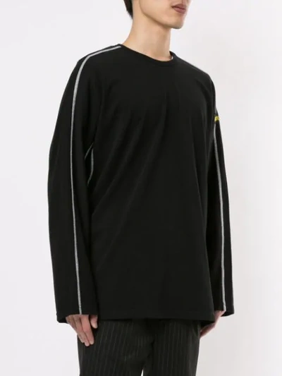 Shop Affix Side Stripe T-shirt In Black