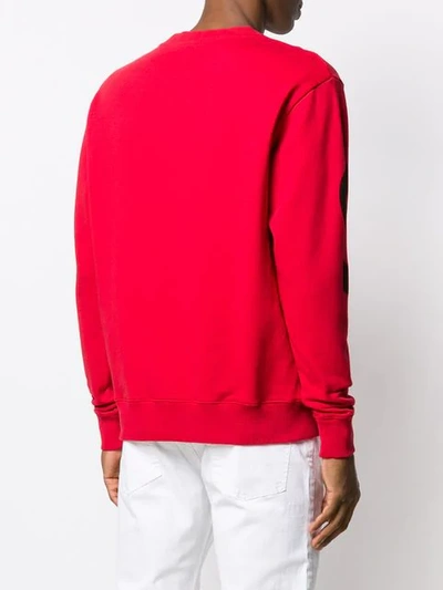 Shop Just Cavalli Logo Print Sweatshirt In Red