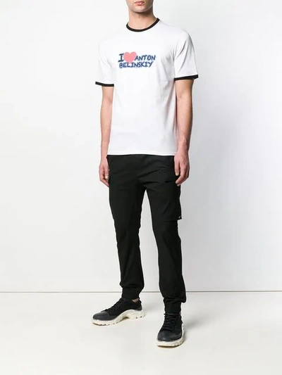 Shop Anton Belinskiy Graphic T-shirt In White