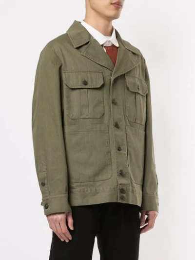 Shop Kent & Curwen Chambers Printed Jacket In Green