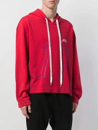 Shop A-cold-wall* Pullover Hoodie In Red