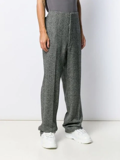 Shop Maison Margiela Oversized Tailored Trousers In Grey