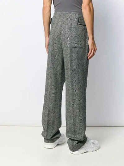 Shop Maison Margiela Oversized Tailored Trousers In Grey