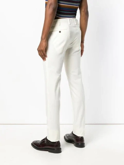 Shop Pt01 Skinny-fit Tailored Trousers - White