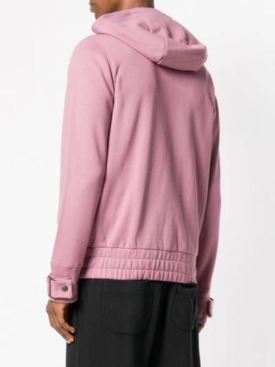 Shop Vivienne Westwood Hooded Logo Jacket - Pink