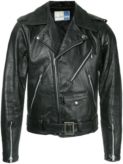 Pre-owned Fake Alpha Vintage 1960s Motorcycle Jacket In Black