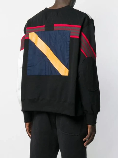 Shop Facetasm Deconstructed Sweater In Black