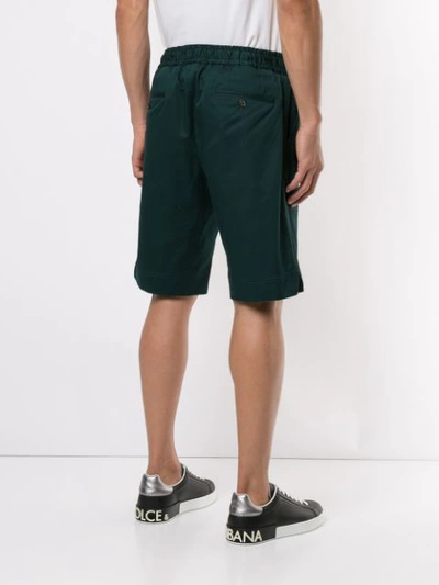 Shop Dolce & Gabbana Drawstring Shorts In Green
