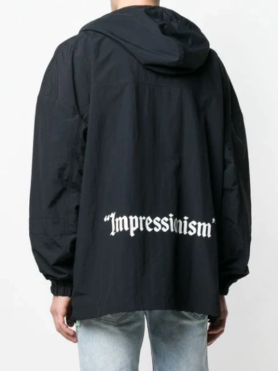 OFF-WHITE IMPRESSIONISM防风衣 - 黑色