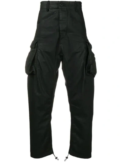 Shop 11 By Boris Bidjan Saberi Drop-crotch Trousers - Black