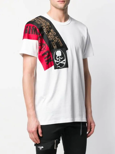 Shop Mastermind Japan Mastermind World Skull Print T-shirt - White