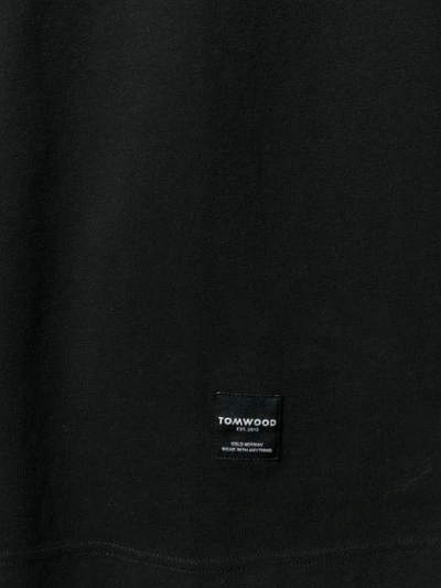 Shop Tom Wood Loose Rollneck Sweater - Black