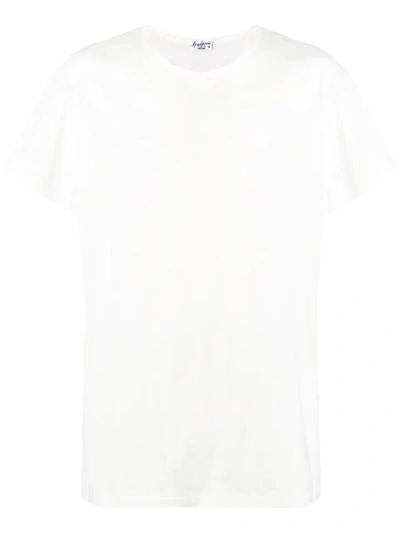 Shop Yohji Yamamoto Oversized Crew Neck T-shirt In White