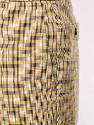 Shop Wooyoungmi Cuffed Trousers In Yellow
