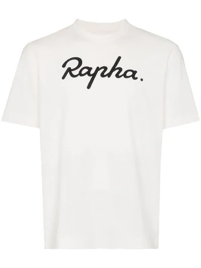 Shop Rapha Embroidered Logo T-shirt In White