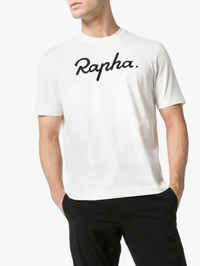 Shop Rapha Embroidered Logo T-shirt In White