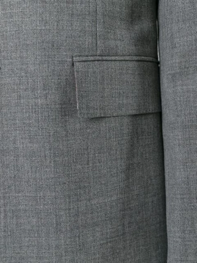 Shop Thom Browne Flap Pockets Blazer In Grey