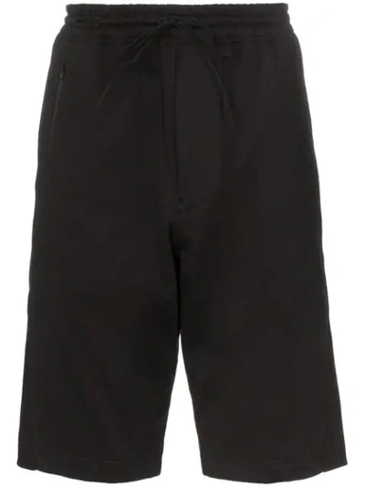 Shop Y-3 Drawstring Track Shorts In Black