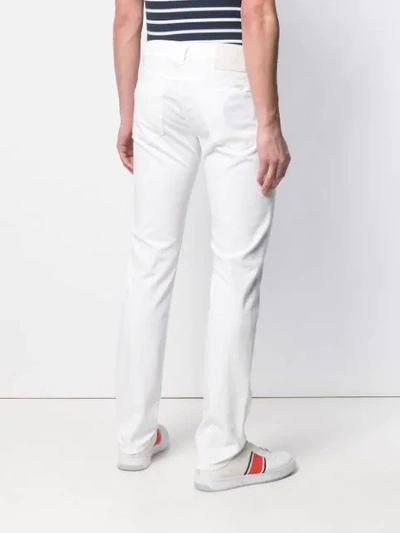 Shop Jacob Cohen Slim Stretch Jeans In White