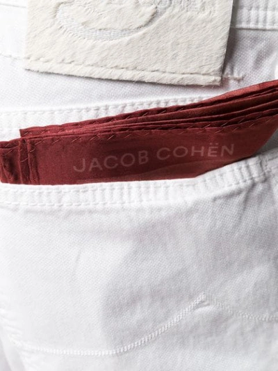 Shop Jacob Cohen Slim Stretch Jeans In White