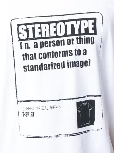 Shop Maison Margiela 'stereotype' T-shirt In White