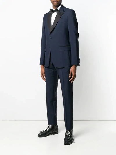 Shop Gucci Two-piece Tuxedo In Blue