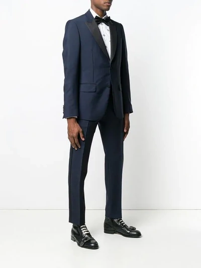 Shop Gucci Two-piece Tuxedo In Blue