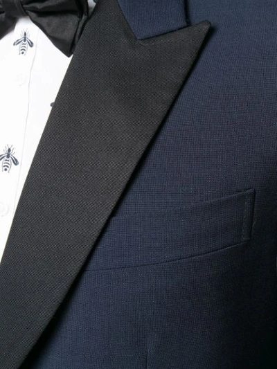 Shop Gucci Two-piece Tuxedo In Blue