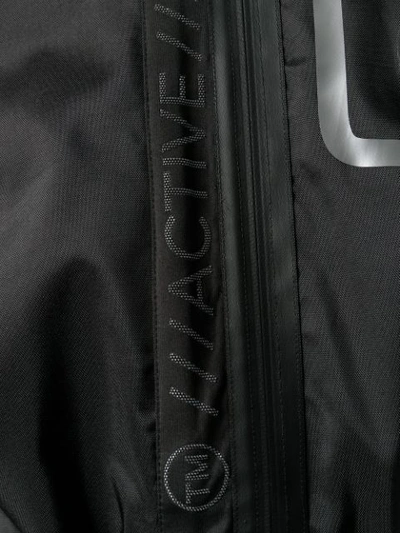 Shop Philipp Plein Metallic Detailed Technical Jacket In Black